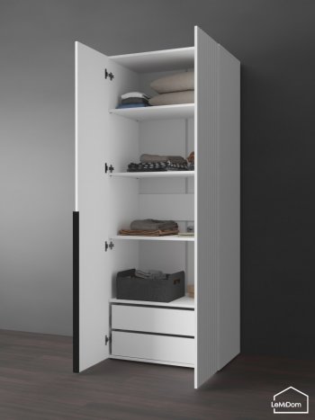 Шкаф Linnea MHR-2-4 2050х800х510 (Белый-М 11.1.2) в Берёзовском - beryozovskij.mebel-e96.ru