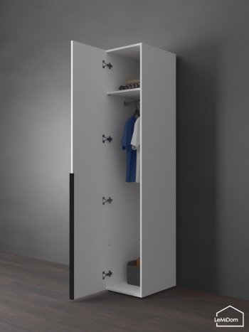 Шкаф Linnea MHR-1 2050х400х510 (Белый-М 11.1.2) в Берёзовском - beryozovskij.mebel-e96.ru
