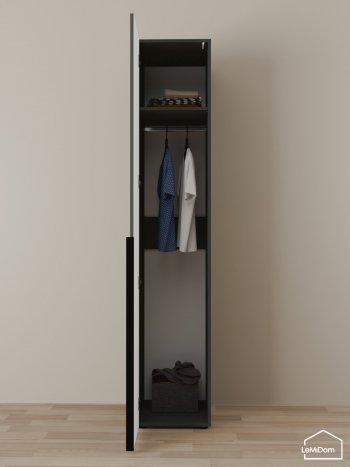 Шкаф Linnea MHR-1 2050х400х510 (Графит-М 11.1.25) в Берёзовском - beryozovskij.mebel-e96.ru