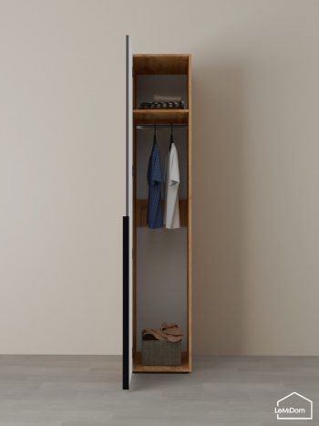 Шкаф Linnea MHR-1 2050х400х510 (ДВ-М 11.1.25) в Берёзовском - beryozovskij.mebel-e96.ru