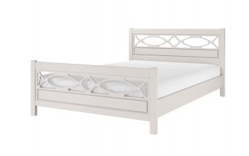 Кровать из массива Лоренса льняной (БМ) в Берёзовском - beryozovskij.mebel-e96.ru