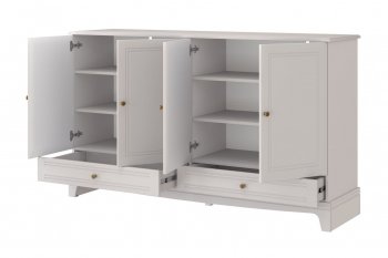 Комод 4 двери 2ящ. Лорето, льняной (БМ) в Берёзовском - beryozovskij.mebel-e96.ru