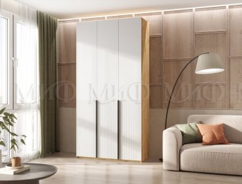 Шкаф 1200 мм Марвэл крафт/белый (Миф) в Берёзовском - beryozovskij.mebel-e96.ru