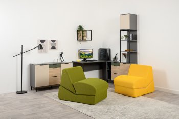 Кресло Марвэл серка желтая (Моби) в Берёзовском - beryozovskij.mebel-e96.ru