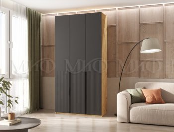 Шкаф 1200 мм Марвэл крафт/графит (Миф) в Берёзовском - beryozovskij.mebel-e96.ru