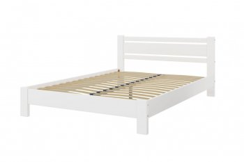 Кровать из массива Милс белый античный (БМ) в Берёзовском - beryozovskij.mebel-e96.ru