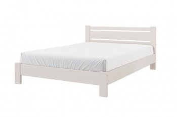Кровать из массива Милс льняной (БМ) в Берёзовском - beryozovskij.mebel-e96.ru