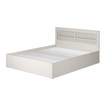 Кровать двуспальная Монако КР-16 кашемир (БТС) в Берёзовском - beryozovskij.mebel-e96.ru