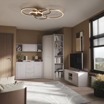 Стенка Монако Кашемир комп.1 (модульная) (БТС) в Берёзовском - beryozovskij.mebel-e96.ru