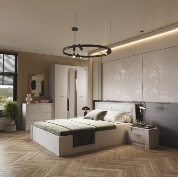 Спальный гарнитур Монако Кашемир (модульный) (БТС) в Берёзовском - beryozovskij.mebel-e96.ru