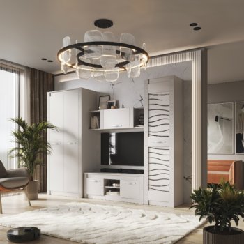 Стенка Монако Кашемир комп.3 (модульная) (БТС) в Берёзовском - beryozovskij.mebel-e96.ru