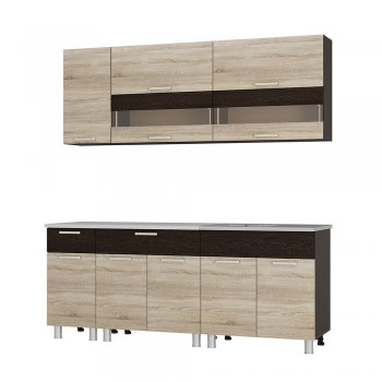 Кухонный гарнитур Монтана 2000 мм (БТС) в Берёзовском - beryozovskij.mebel-e96.ru