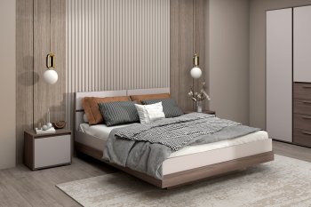 Спальный гарнитур Ника, модульный (Зарон) в Берёзовском - beryozovskij.mebel-e96.ru