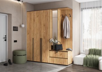 Прихожая Норд+Шкаф 1200, крафт (Миф) в Берёзовском - beryozovskij.mebel-e96.ru