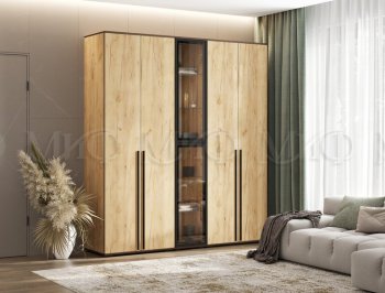 Шкаф Норд+ пенал со стеклом (Миф) в Берёзовском - beryozovskij.mebel-e96.ru