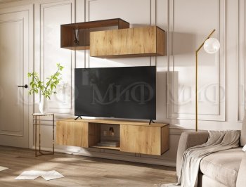 Стенка Норд-1 дуб крафт (Миф) в Берёзовском - beryozovskij.mebel-e96.ru