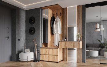 Прихожая+Тумба с зеркалом Норд (Миф) в Берёзовском - beryozovskij.mebel-e96.ru