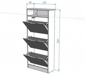 Обувница W10 (Белый) в Берёзовском - beryozovskij.mebel-e96.ru