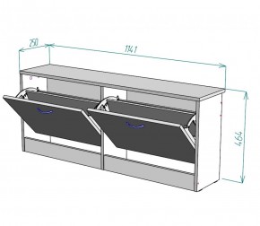 Обувница W19 (ЯШТ-ЯШС) в Берёзовском - beryozovskij.mebel-e96.ru