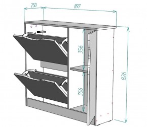 Обувница W32 (Белый) в Берёзовском - beryozovskij.mebel-e96.ru