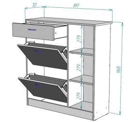 Обувница W33 (ЯАС) в Берёзовском - beryozovskij.mebel-e96.ru