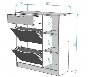 Обувница W34 (ДМ) в Берёзовском - beryozovskij.mebel-e96.ru