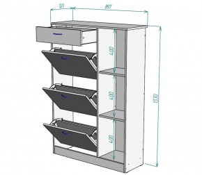 Обувница W41 (ЯШТ-ЯШС) в Берёзовском - beryozovskij.mebel-e96.ru