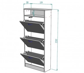 Обувница W9 (ЯАС) в Берёзовском - beryozovskij.mebel-e96.ru