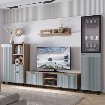 Тумба под ТВ Олива ТБ-09 шарли бриз (БТС) в Берёзовском - beryozovskij.mebel-e96.ru