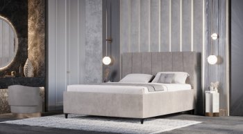 Кровать с ПМ Оливия Бежевый (Лин) в Берёзовском - beryozovskij.mebel-e96.ru