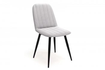 Стул Остин полоса, велюр Ultra Dove (светло-серый), (4шт) (Вудман) в Берёзовском - beryozovskij.mebel-e96.ru