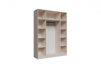 Шкаф 1600 мм Пальма, Сатин (ДСВ) в Берёзовском - beryozovskij.mebel-e96.ru