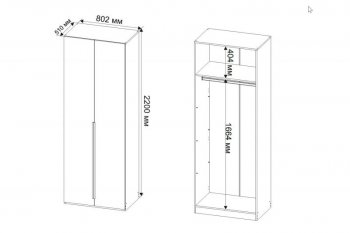 Шкаф 800 мм Пальма, Сатин (ДСВ) в Берёзовском - beryozovskij.mebel-e96.ru