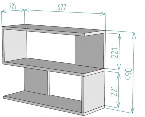 Полка S29 (Графит) в Берёзовском - beryozovskij.mebel-e96.ru