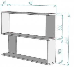 Полка S32 (Графит) в Берёзовском - beryozovskij.mebel-e96.ru