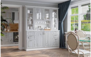 Буфет Прованс-016 (Текс) в Берёзовском - beryozovskij.mebel-e96.ru