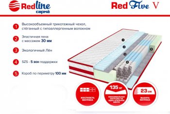 Матрас Red 5 h23 в Берёзовском - beryozovskij.mebel-e96.ru