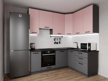 Угловой кухонный гарнитур Роза 2200*1600 мм Sanvut в Берёзовском - beryozovskij.mebel-e96.ru