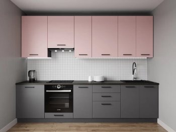 Кухонный гарнитур высокий Роза 3000 мм (Санвут) в Берёзовском - beryozovskij.mebel-e96.ru