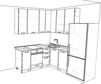 Кухонный гарнитур угловой 2000*1400 мм (Санвут) в Берёзовском - beryozovskij.mebel-e96.ru