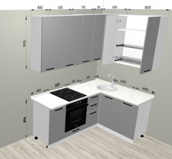 Кухонный гарнитур угловой 2000*1400 мм (Санвут) в Берёзовском - beryozovskij.mebel-e96.ru