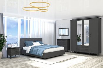 Кровать Шарм (арт.031М1) настил, Антрацит (Диал) в Берёзовском - beryozovskij.mebel-e96.ru