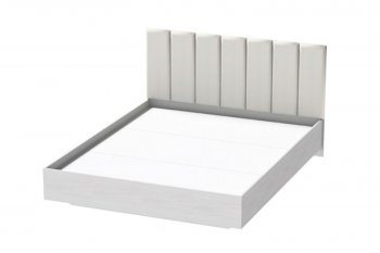 Кровать Шарм (арт.031), настил, экокожа Sontex Milk (Диал) в Берёзовском - beryozovskij.mebel-e96.ru | фото