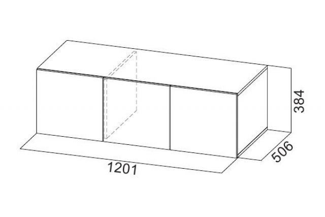 Шкаф 1200 мм ШК-5 с антресолью графит (СВ) в Берёзовском - beryozovskij.mebel-e96.ru