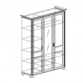 Шкаф 3-дверный Флора 900 (Яна) в Берёзовском - beryozovskij.mebel-e96.ru