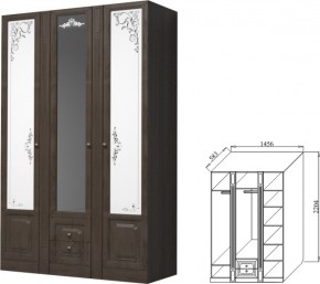 Шкаф 3-х дверный для платья и белья с выдвижными ящиками Ева-11 в Берёзовском - beryozovskij.mebel-e96.ru