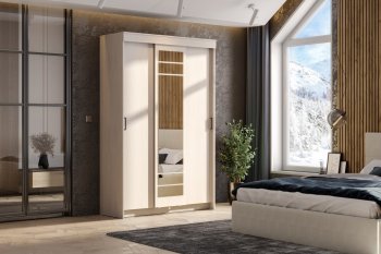 Шкаф-купе ШКП-7 1300 мм ясень анкор (СВ) в Берёзовском - beryozovskij.mebel-e96.ru