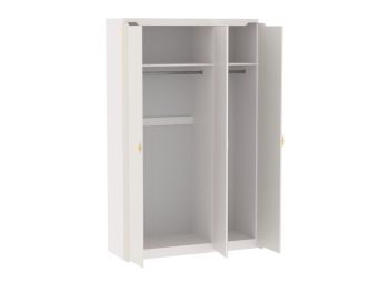 Шкаф 1400 мм 3-дверный Сиде Белый (СБК) в Берёзовском - beryozovskij.mebel-e96.ru