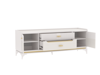 Тумба ТВ Сиде, Белый (СБК) в Берёзовском - beryozovskij.mebel-e96.ru