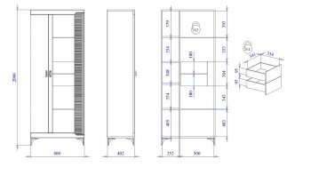 Пенал со стеклом широкий NEW Сиде Белый (СБК) в Берёзовском - beryozovskij.mebel-e96.ru
